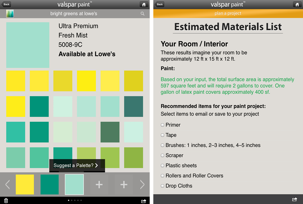 lowes valspar color match app